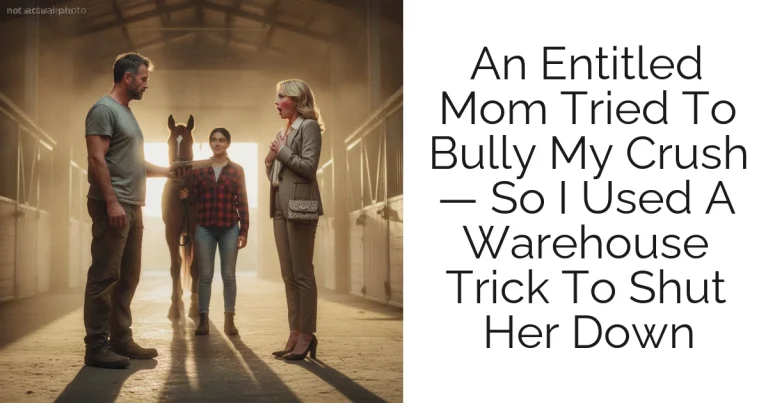An Entitled Mom Tried To Bully My Crush — So I Used A Warehouse Trick To Shut Her Down