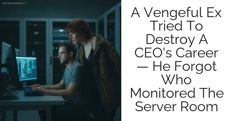 A Vengeful Ex Tried To Destroy A CEO's Career — He Forgot Who Monitored The Server Room
