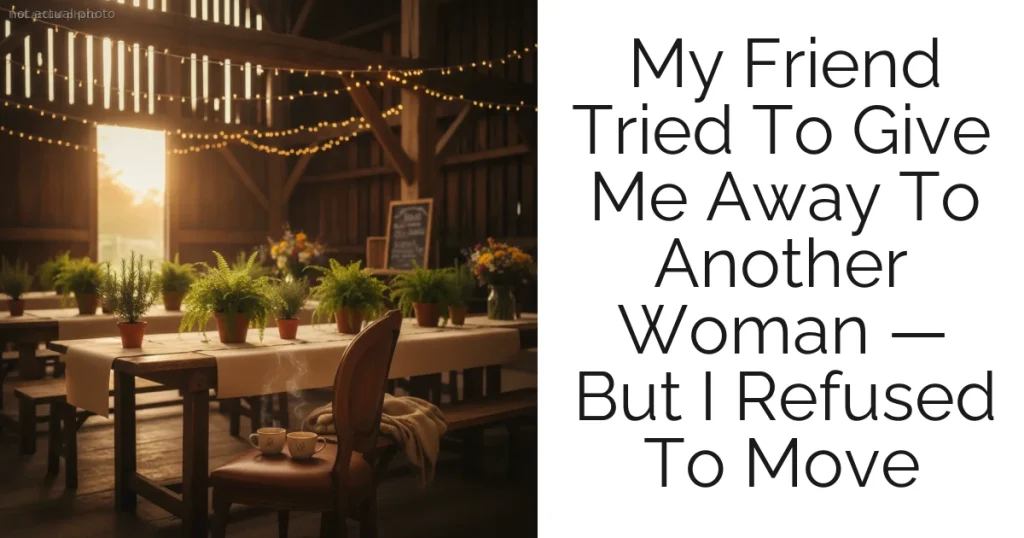 My Friend Tried To Give Me Away To Another Woman — But I Refused To Move