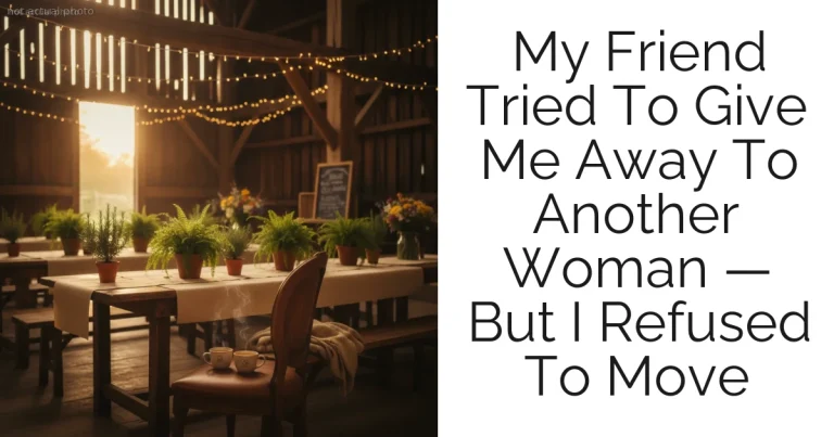 My Friend Tried To Give Me Away To Another Woman — But I Refused To Move