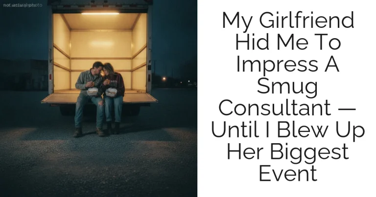 My Girlfriend Hid Me To Impress A Smug Consultant — Until I Blew Up Her Biggest Event