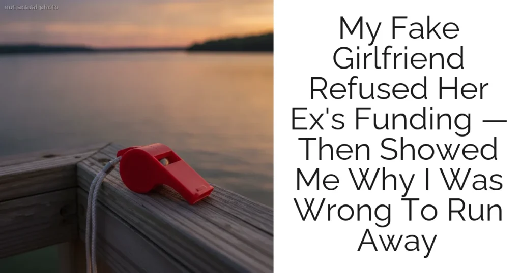 My Fake Girlfriend Refused Her Ex's Funding — Then Showed Me Why I Was Wrong To Run Away