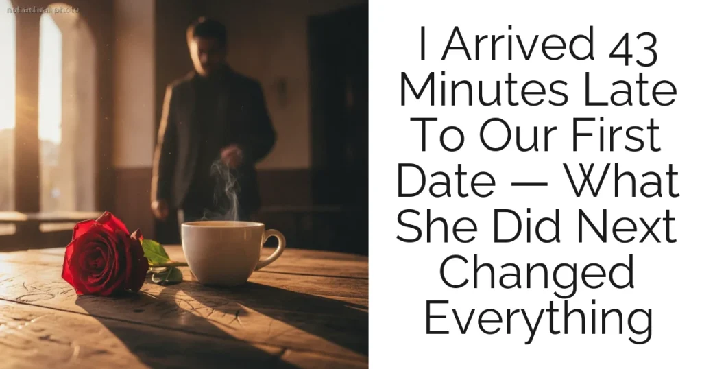 I Arrived 43 Minutes Late To Our First Date — What She Did Next Changed Everything