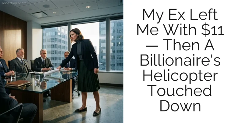 My Ex Left Me With $11 — Then A Billionaire's Helicopter Touched Down