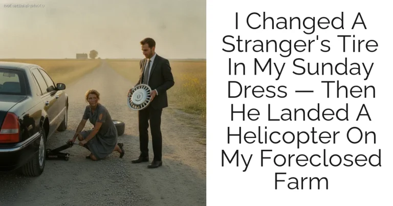 I Changed A Stranger's Tire In My Sunday Dress — Then He Landed A Helicopter On My Foreclosed Farm