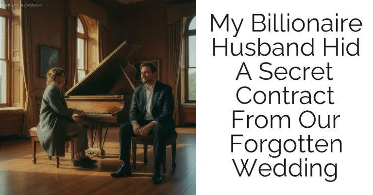My Billionaire Husband Hid A Secret Contract From Our Forgotten Wedding