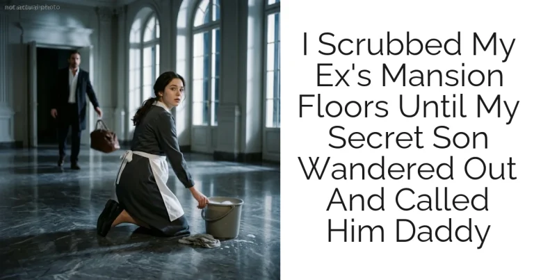 I Scrubbed My Ex's Mansion Floors Until My Secret Son Wandered Out And Called Him Daddy