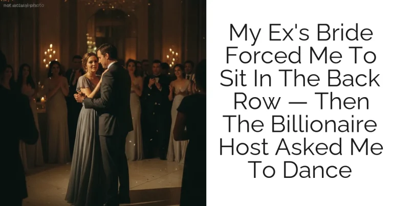My Ex's Bride Forced Me To Sit In The Back Row — Then The Billionaire Host Asked Me To Dance