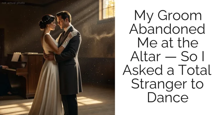 My Groom Abandoned Me at the Altar — So I Asked a Total Stranger to Dance