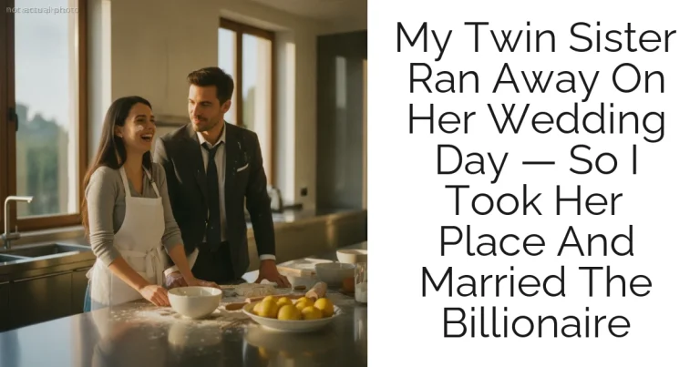 My Twin Sister Ran Away On Her Wedding Day — So I Took Her Place And Married The Billionaire