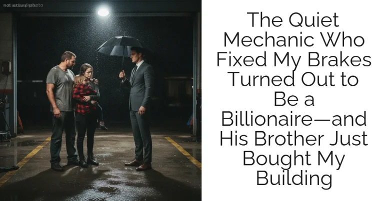 The Quiet Mechanic Who Fixed My Brakes Turned Out to Be a Billionaire—and His Brother Just Bought My Building