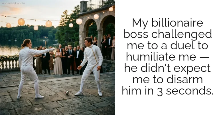 My billionaire boss challenged me to a duel to humiliate me — he didn't expect me to disarm him in 3 seconds.