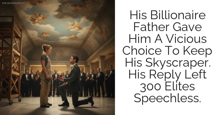 His Billionaire Father Gave Him A Vicious Choice To Keep His Skyscraper. His Reply Left 300 Elites Speechless.