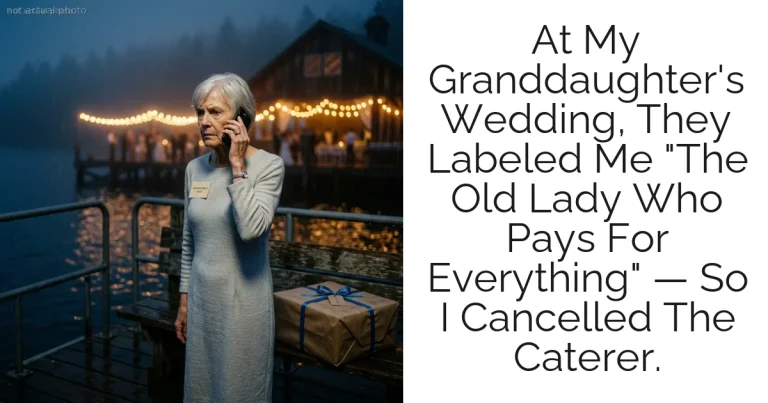 At My Granddaughter's Wedding, They Labeled Me "The Old Lady Who Pays For Everything" — So I Cancelled The Caterer.