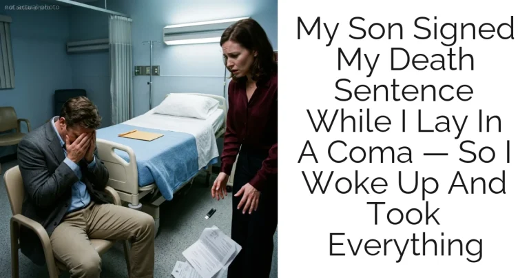 My Son Signed My Death Sentence While I Lay In A Coma — So I Woke Up And Took Everything