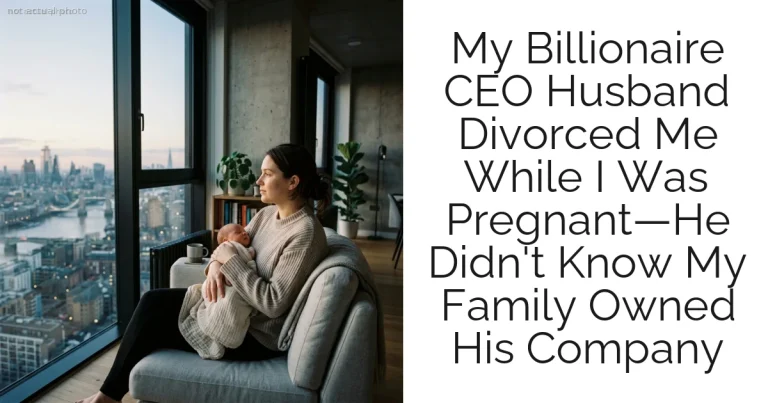 My Billionaire CEO Husband Divorced Me While I Was Pregnant—He Didn't Know My Family Owned His Company