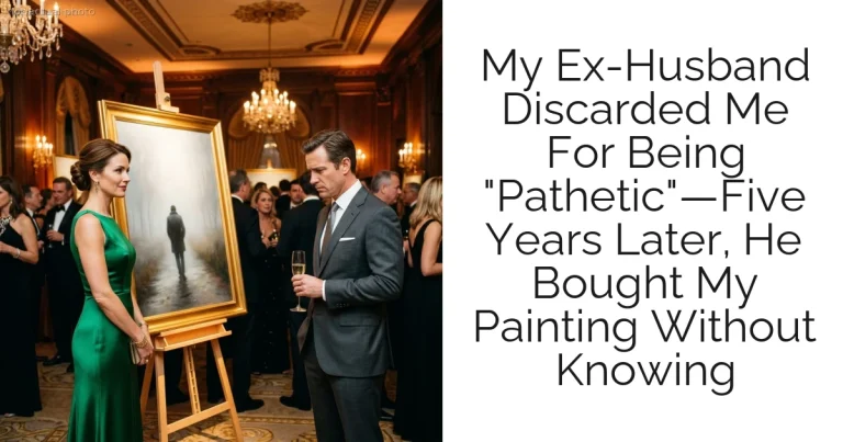 My Ex-Husband Discarded Me For Being "Pathetic"—Five Years Later, He Bought My Painting Without Knowing