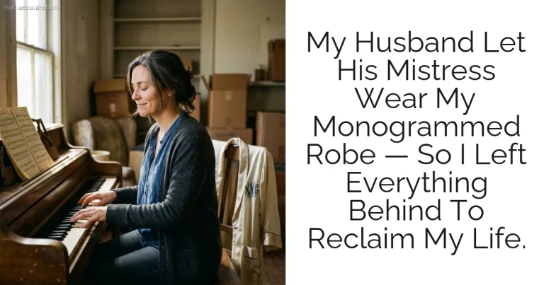 My Husband Let His Mistress Wear My Monogrammed Robe — So I Left Everything Behind To Reclaim My Life.