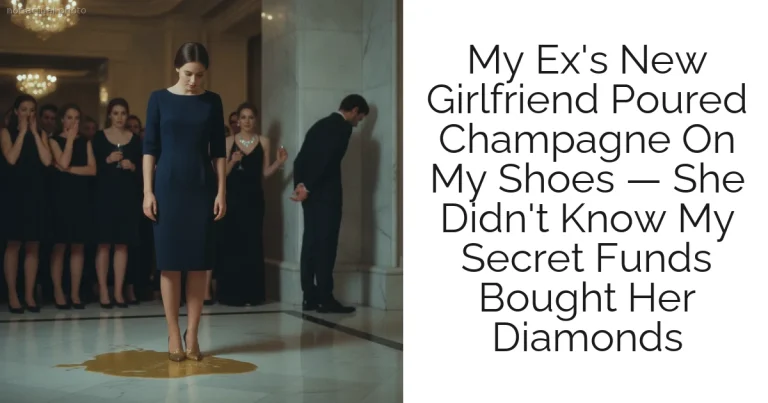 My Ex's New Girlfriend Poured Champagne On My Shoes — She Didn't Know My Secret Funds Bought Her Diamonds