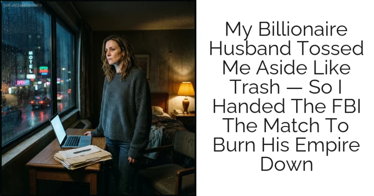 My Billionaire Husband Tossed Me Aside Like Trash — So I Handed The FBI The Match To Burn His Empire Down