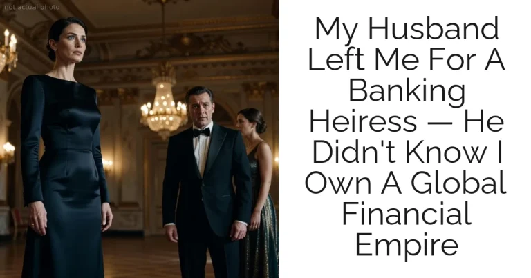 My Husband Left Me For A Banking Heiress — He Didn't Know I Own A Global Financial Empire
