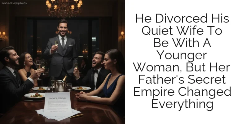 He Divorced His Quiet Wife To Be With A Younger Woman, But Her Father's Secret Empire Changed Everything