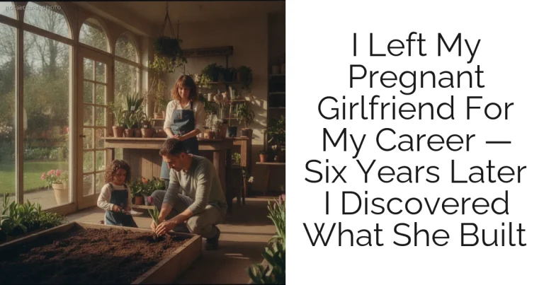I Left My Pregnant Girlfriend For My Career — Six Years Later I Discovered What She Built