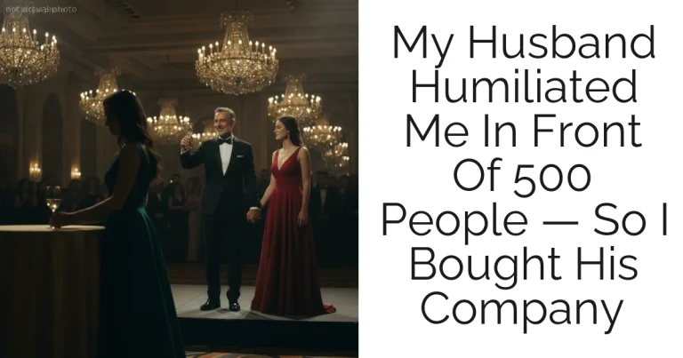 My Husband Humiliated Me In Front Of 500 People — So I Bought His Company