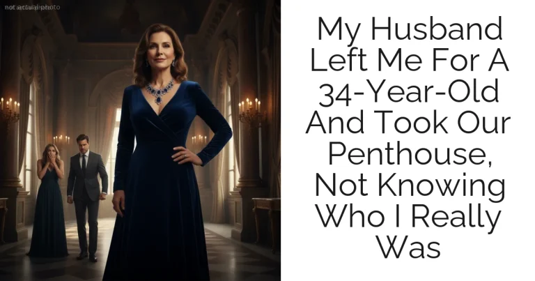 My Husband Left Me For A 34-Year-Old And Took Our Penthouse, Not Knowing Who I Really Was