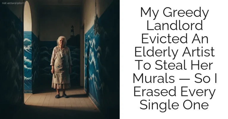 My Greedy Landlord Evicted An Elderly Artist To Steal Her Murals — So I Erased Every Single One