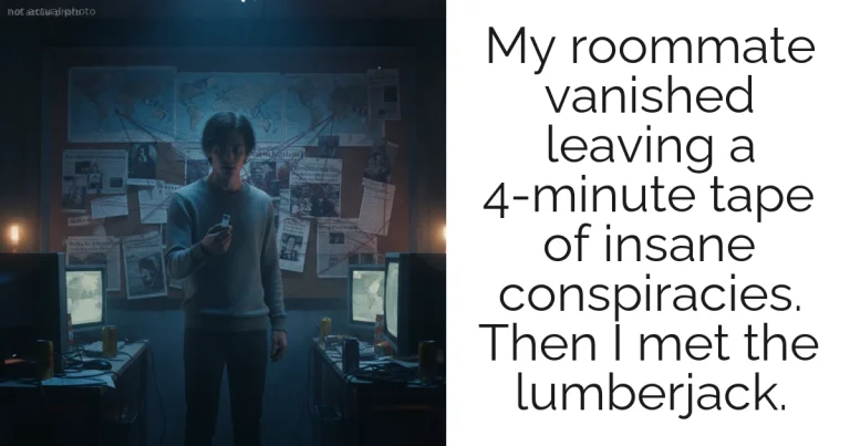 My roommate vanished leaving a 4-minute tape of insane conspiracies. Then I met the lumberjack.