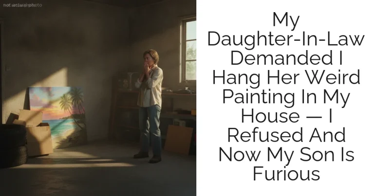 My Daughter-In-Law Demanded I Hang Her Weird Painting In My House — I Refused And Now My Son Is Furious