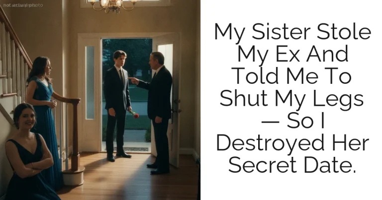 My Sister Stole My Ex And Told Me To Shut My Legs — So I Destroyed Her Secret Date.