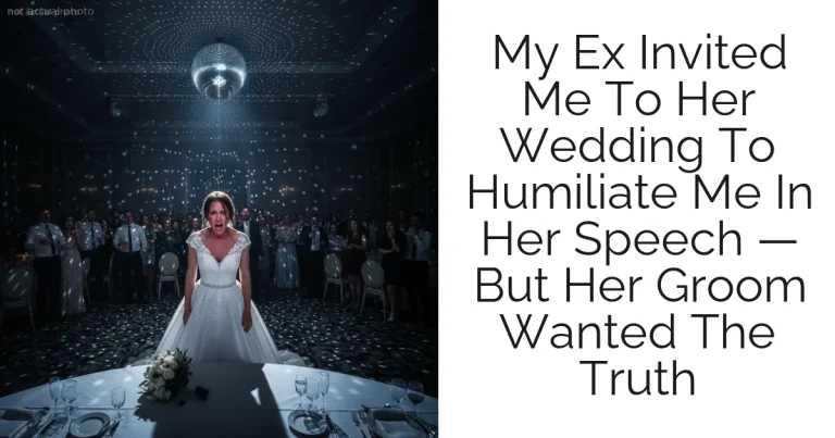 My Ex Invited Me To Her Wedding To Humiliate Me In Her Speech — But Her Groom Wanted The Truth