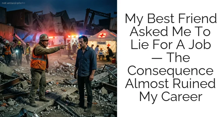 My Best Friend Asked Me To Lie For A Job — The Consequence Almost Ruined My Career