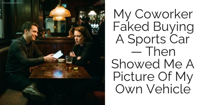 My Coworker Faked Buying A Sports Car — Then Showed Me A Picture Of My Own Vehicle