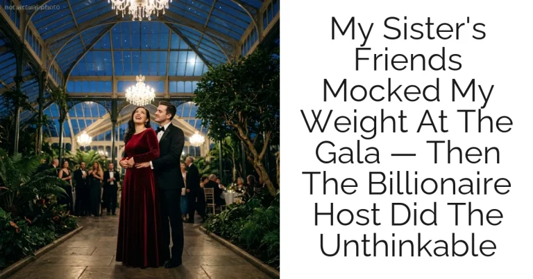My Sister's Friends Mocked My Weight At The Gala — Then The Billionaire Host Did The Unthinkable