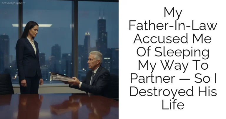 My Father-In-Law Accused Me Of Sleeping My Way To Partner — So I Destroyed His Life