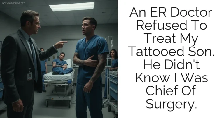 An ER Doctor Refused To Treat My Tattooed Son. He Didn't Know I Was Chief Of Surgery.