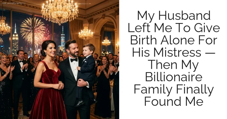 My Husband Left Me To Give Birth Alone For His Mistress — Then My Billionaire Family Finally Found Me
