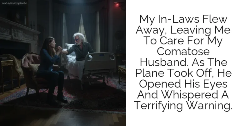 My In-Laws Flew Away, Leaving Me To Care For My Comatose Husband. As The Plane Took Off, He Opened His Eyes And Whispered A Terrifying Warning.