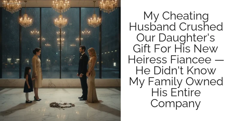 My Cheating Husband Crushed Our Daughter's Gift For His New Heiress Fiancee — He Didn't Know My Family Owned His Entire Company