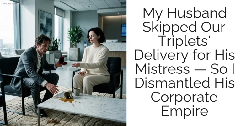 My Husband Skipped Our Triplets' Delivery for His Mistress — So I Dismantled His Corporate Empire