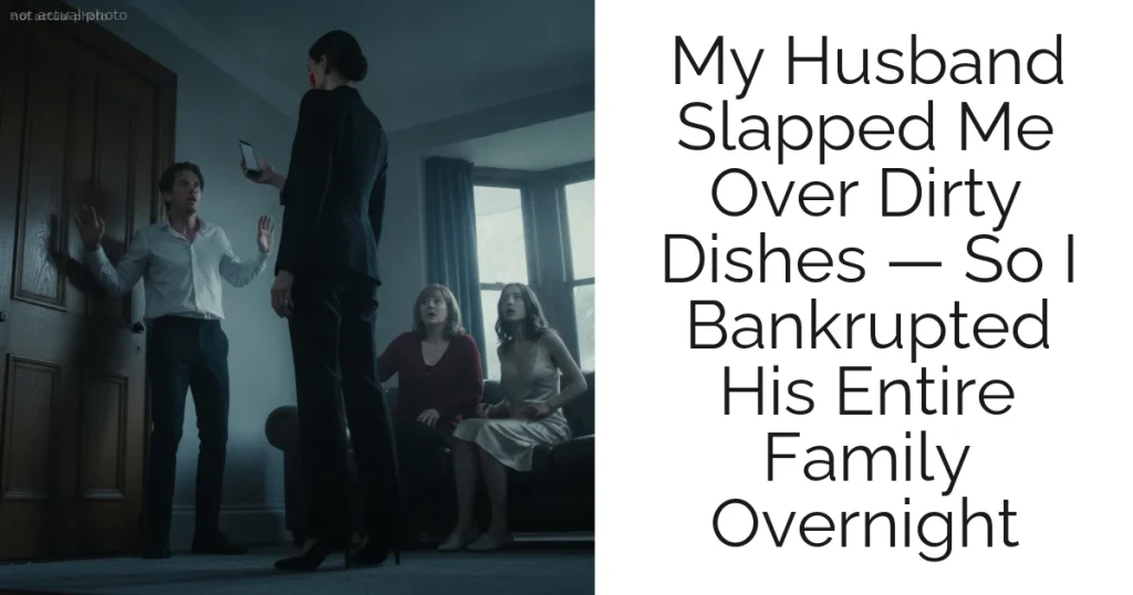 My Husband Slapped Me Over Dirty Dishes — So I Bankrupted His Entire Family Overnight