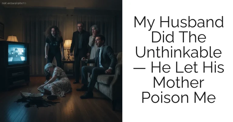 My Husband Did The Unthinkable — He Let His Mother Poison Me
