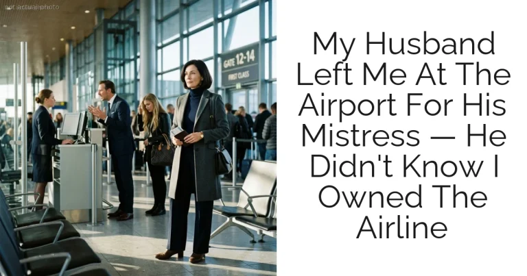 My Husband Left Me At The Airport For His Mistress — He Didn't Know I Owned The Airline