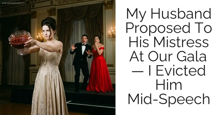 My Husband Proposed To His Mistress At Our Gala — I Evicted Him Mid-Speech
