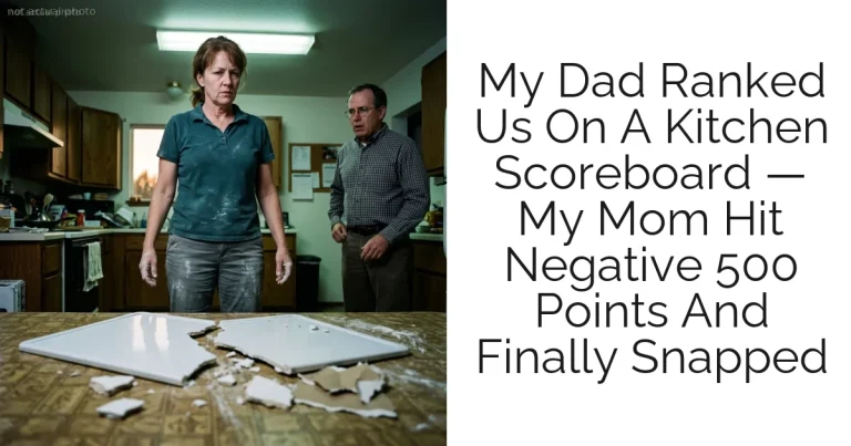 My Dad Ranked Us On A Kitchen Scoreboard — My Mom Hit Negative 500 Points And Finally Snapped