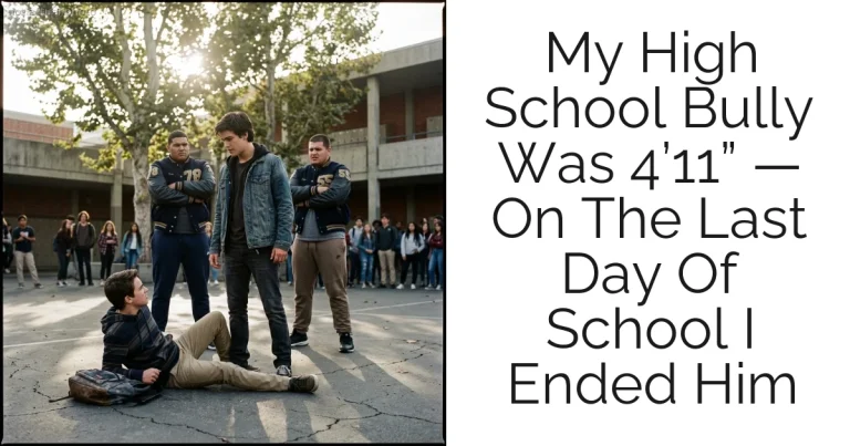 My High School Bully Was 4’11” — On The Last Day Of School I Ended Him