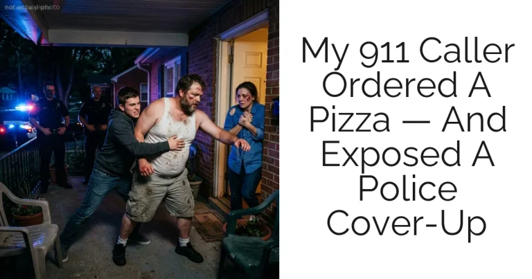 My 911 Caller Ordered A Pizza — And Exposed A Police Cover-Up